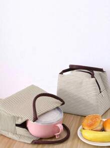 1只鋁箔保溫午餐盒袋,加厚便攜餐帶,防水隔熱,大尺寸