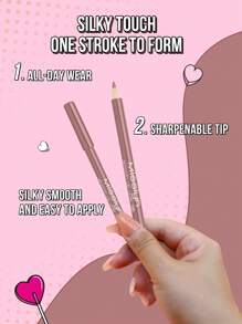 Misslyn 柔滑唇线笔，持久显色，浓郁唇色，轻松上色，唇线笔，Y2K妆容，派对海滩旅行露营户外礼物，玫瑰时尚女孩新年化妆品，角色扮演最佳旅行假期多彩校园学校迷人氛围中国新年，天然 - 135 - 查看 6