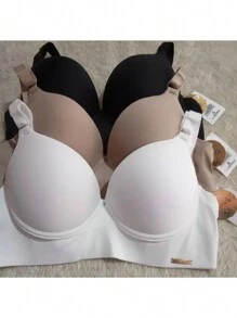 kit c/3 Reforçado de Microfibra Com Bojo - Lingerie Promoção Direto da Fábrica