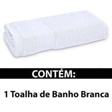 Toalha De Banho 100% Algodão Fio Cardado Empire Karsten - Branco - Visão 2