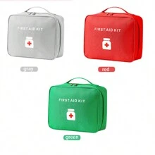 便攜式急救箱收納袋 家用隨身攜帶包 灰色