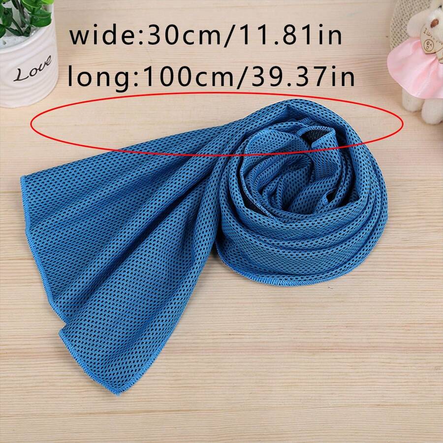 1pc Cooling Sports Towel & Handkerchief Made Of Breathable Ultrafine