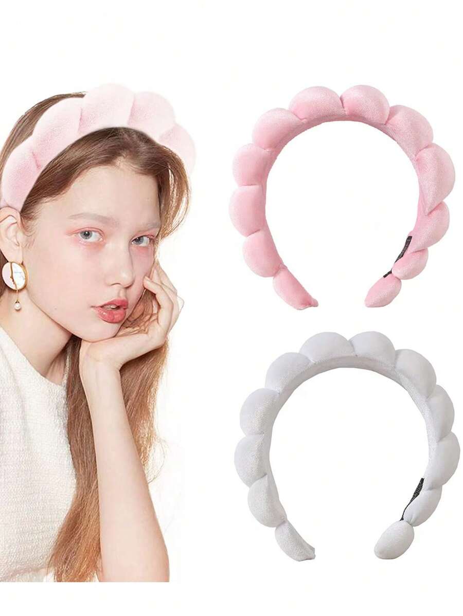 1 Pack Spa Headband Skincare Headbands, Makeup Headband Sponge Terry