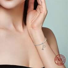 1個銀色925巴黎鐵塔吊墜,地標建築紀念品,適用於項鍊和手鍊,旅行珠寶配飾 - 杏色 - 查看 3