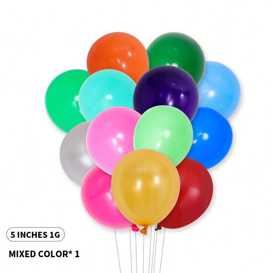 200 cái/gói 5-inch Mờ Phối màu Bóng bay - Nhiều màu - Xem 1