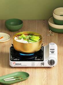 1 件金色或银色不锈钢火锅面碗、蜗牛面、大拉面、帽子碗、汤碗、创意家用和餐厅餐具、韩式、适用于电磁炉和燃气灶、厨房、圣诞礼物、学校用品 - 金色和銀色 - 查看 11