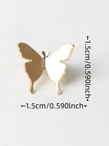 6pcs Gold Tone 3d Butterfly Hair Clips For Women, Elegant Hairpins For Hairstyling Boho Claw Clips Hair Claws Hair Barrettes, School Stuff