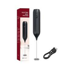 強力奶泡器,可充電奶泡器,手持奶泡器棒製作拿鐵,高級禮品咖啡電動奶泡器,電動打蛋器適用於抹茶,冰沙,攜帶式飲料攪拌器,易於清洗 - 銀色 - 查看 8