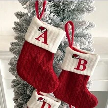 Christmas Decorative Stockings - Red - View 4