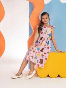 Tween Girls Dresses - 淺粉色 - 查看 5