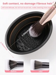 2PCS Makeup Sponge+4PCS Makeup Puff Set+1pc  Makeup Brmium Ush Cleaning Bowl+25PCS Makeup Brush Sets PreSynthetic Hair  Eyeshadow Blending Brush Sets Cosmetics Tools For Face And Eyes
