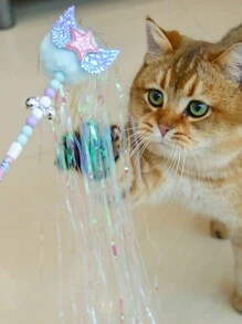 1 pieza de color al azar Palo Plumeros para gato