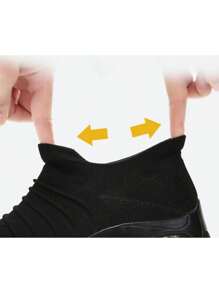 Zapatillas cómodas de malla transpirable para mujer - Negro - Ver 5