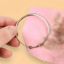 15pcs Silver Jewelry Cleaning & Polishing Cloth, Double-sided Velvet Fabric For Jewelry Maintenance Including Silverware