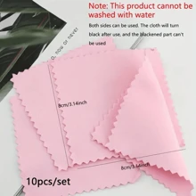 15pcs Silver Jewelry Cleaning & Polishing Cloth, Double-sided Velvet Fabric For Jewelry Maintenance Including Silverware