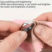 15pcs Silver Jewelry Cleaning & Polishing Cloth, Double-sided Velvet Fabric For Jewelry Maintenance Including Silverware
