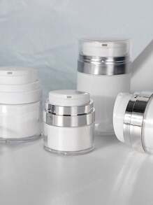 1入組按壓式真空乳霜瓶,全罩式乳液泵容器,便攜式化妝品旅行分裝器