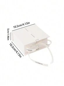 1個高級項鍊或戒指禮品盒,用於包裝和贈送給朋友 - 白色 - 查看 4