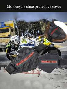 1 Pieza Protector Para Cubrir La Palanca De Cambio De Marchas De La Motocicleta Con Una Funda Para El Cambio De Marchas - Negro - Ver 1