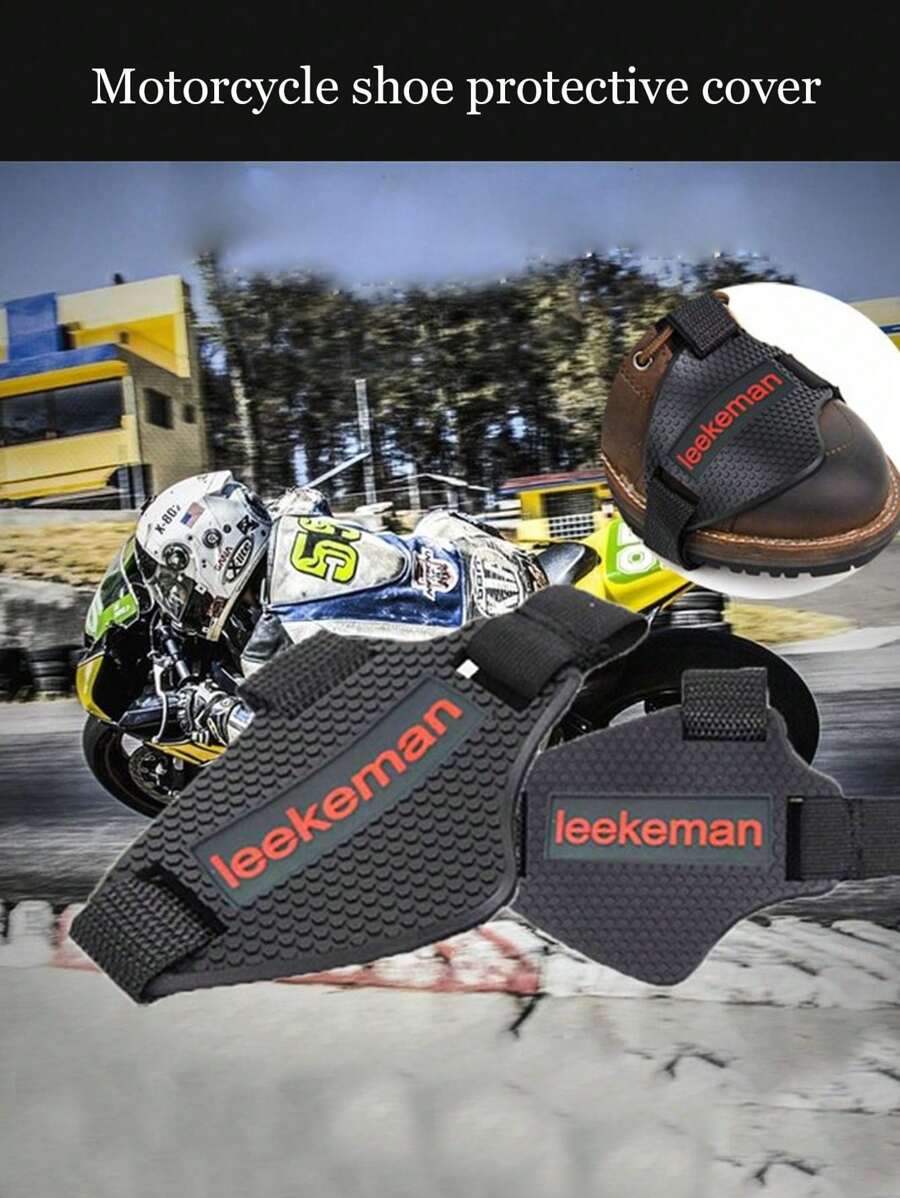 1 Pieza Protector Para Cubrir La Palanca De Cambio De Marchas De La Motocicleta Con Una Funda Para El Cambio De Marchas - Negro - Ver 1