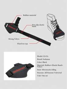 1 Pieza Protector Para Cubrir La Palanca De Cambio De Marchas De La Motocicleta Con Una Funda Para El Cambio De Marchas - Negro - Ver 3