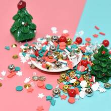 30pcs Christmas Soft Ceramic Beads Suitable For Diy Jewelry Making - Multicolor - View 4