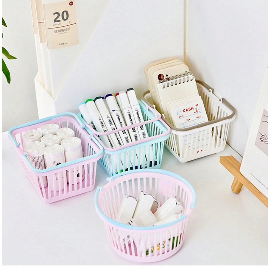 1 Pieza Canasta De Almacenamiento Linda - Multicolor - Ver 1