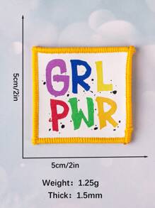 5入組diy時尚3d印制字母貼布,可個性化裝飾衣物,縫製和熨燙多功能貼布,用於創新配件、衣服和鞋類裝飾和標記