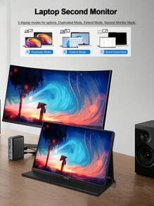 Màn hình di động màn hình cảm ứng Zeuslap 14" 1920*1200p 100% srgb 300cd/m2, Thích hợp cho Pc, Laptop, Ps4/5, Switch, Xbox, Console, Điện thoại di động ... V.v. (Phích cắm tiêu chuẩn Châu Âu) - Cắm EU - Xem 4