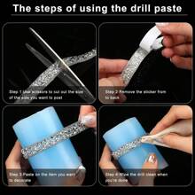 1 Yard Resin Rhinestone & Beaded Chain Trim With Mixed Size & Shape Stones For Clothing Decoration & Diy Jewelry Making - Silver - View 5