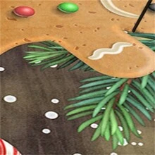 1條聖誕節地墊,歐美風格聖誕老人裝飾客廳地毯,節日禮品墊