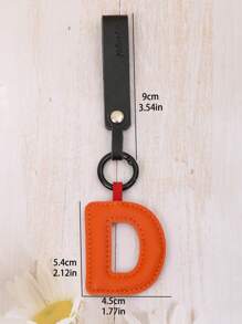 Colgante De Llavero Con 26 Letras - Naranja - Ver 2