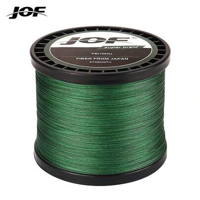 Línea de pesca JOF X8 de 300m/500m/1000m, super resistente, multifilamento de 8 hebras, PE anti-abrasión, trenzada, (20-100LB, 0.17MM-0.50MM) para un lanzamiento largo y suave, entrega aleatoria
