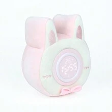 1pc Cake Shaped Plush Alarm Clock, Creative Multifunctional Bedroom Bedside Electronic Alarm Clock With Sleep Companion Night Lamp, Suitable For Bedroom, Living Room, Dining Room, Desk, Decoration & Gift - 粉色 - 查看 3