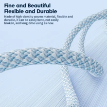 Cable USB tipo C Toocki de carga rápida a 3A para Mi 12, 11, Redmi Note 11, 12, Poco F4, F3 con carga QC 3.0 y cable de datos tipo C - Morado - Ver 5