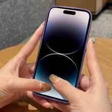 1 peça Estojo à Prova de Quedas Roxo com Protetor de Lente de Câmera, Case Magnético Eletrochapeado Fashion para Carregamento Sem Fio, Universal para Homens e Mulheres, Compatível com IPhone 11/11Pro/11Pro Max, Iphone12/12Pro/12Pro Max, Iphone13/13Pro/13Pro Max, Iphone14/14Lpus/14Pro/14Pro Max. - Roxa - Ver 9