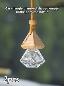 8ml Car Shaped Triangle Diamond Empty Perfume Bottle - Clear - View 1
