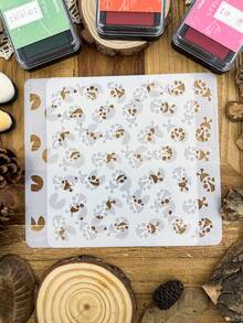 Ladybug Shaped Painting Stencil Template - White - View 7