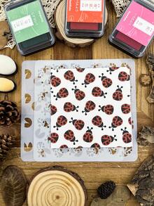 Ladybug Shaped Painting Stencil Template - White - View 5