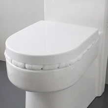 1 件馬桶座椅套,o 型加厚毛絨馬桶墊,適用於現代北歐馬桶,軟毛絨馬桶圈蓋,冬季溫暖馬桶墊 - 藍色帶提把 - 查看 7