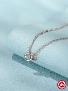 1 件狗爪吊飾 S925 純銀項鍊女式日常裝飾精美項鍊 - 銀色 - 查看 5