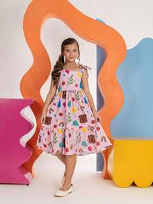 Tween Girls Dresses - 淺粉色 - 查看 7