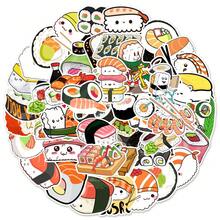 50pcs Sushi Cute Graffiti Waterproof Stickers - Apricot - View 3