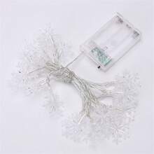 臥室、窗戶、婚禮、節日、聖誕節裝飾用led雪花串燈,ins風格