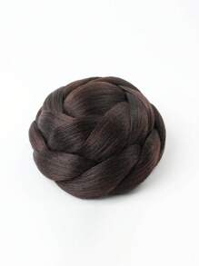 1入組合成纏繞鬆緊帶髮髻, 結形物夾在頭髮上, 適用於派對婚禮角色扮演 - Dark Brown - 查看 3