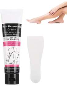 Crema depiladora para cuerpo y rostro sin dolor con efecto aclarante para piel uso en zonas intimas, brazos, piernas etc - Multicolor - Ver 1