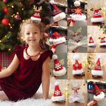 1入聖誕節主題裝飾髮夾,公主風格,新款聖誕帽髮夾,潮流時尚風格,派對裝扮,成人和兒童服飾配件