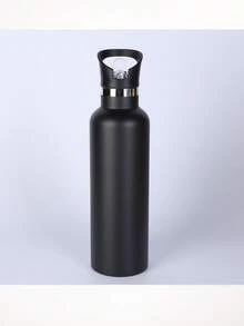 Botella de Agua de Acero Inoxidable 750 ML - Negro - Ver 3