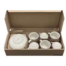 Jogo Xicaras cafe expresso De Porcelana 90 ml flores - Branco - Visão 6