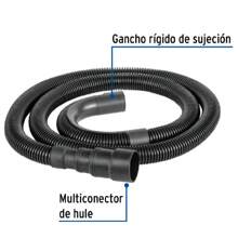 Manguera de 1.5 m de desagüe para lavadora, Foset - Negro - Ver 1